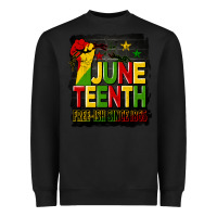 Black juneteenth fist free ish since 1865 with background Heavyweight Sweatshirt - HRA Design Shop