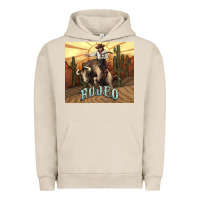 Pigment French Oak Rodeo Cowboy bullfighter western 20oz skinny Urban Hoodie - HowdyJamesFarm