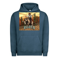 Pigment Midnight Navy Rodeo Cowboy bullfighter western 20oz skinny Urban Hoodie - HowdyJamesFarm