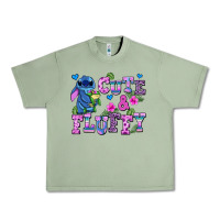 Oil Green cute and fluffy stitch Urban Heavy Tee - AdoDesignShop