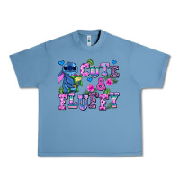 Pebble Blue cute and fluffy stitch Urban Heavy Tee - AdoDesignShop