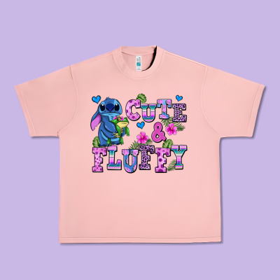 Cute And Fluffy Stitch Urban Heavy Tee Designed By Adodesignshop