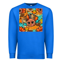 True Royal thanksgiving turkey and cone with tartan seamless pattern bbs Premium Sweatshirt - BundleAndBundleShop