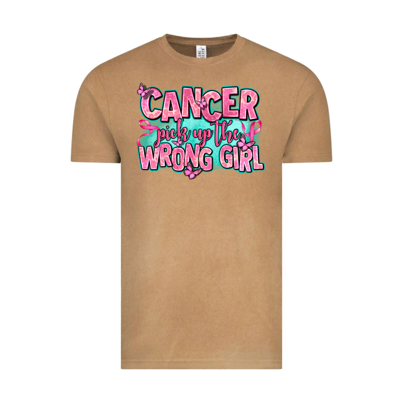 Cancer Pick Up The Wrong Girl Vintage Tee by AdoDesignShop | Teevron