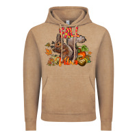 Vintage Coffee Fall Vibes Squirrel Vintage Hoodie - CowhideDigitalArt