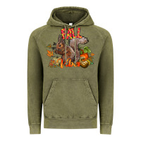 Vintage Olive Fall Vibes Squirrel Vintage Hoodie - CowhideDigitalArt