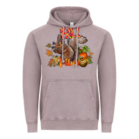 Vintage Zinc Fall Vibes Squirrel Vintage Hoodie - CowhideDigitalArt