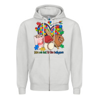 Dove Grey take me out to the ballgame  autism baseball Zipper Hoodie - MaliasSmallBusiness