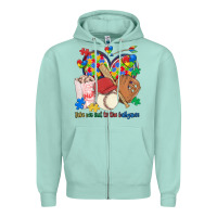 Seafoam take me out to the ballgame  autism baseball Zipper Hoodie - MaliasSmallBusiness
