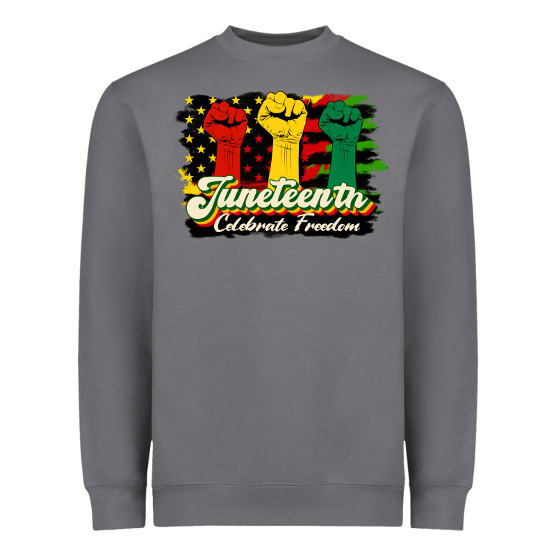 Juneteenth Celebrate Freedom Heavyweight Sweatshirt by HRA Design Shop | Teevron
