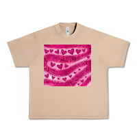 Burro pink glitter heart Urban Heavy Tee - JahusDesignShop