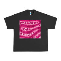 Pigment Black pink glitter heart Urban Heavy Tee - JahusDesignShop