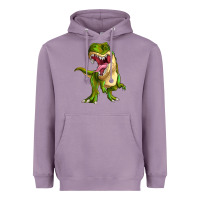 Lavender T-rex Heavyweight Hoodie - MaliasSmallBusiness