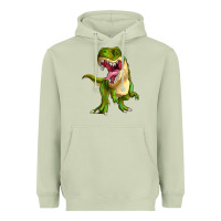 Matcha T-rex Heavyweight Hoodie - MaliasSmallBusiness