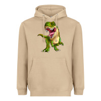 Mushroom T-rex Heavyweight Hoodie - MaliasSmallBusiness