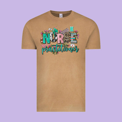Nurse Practitioner Vintage Tee Designed By Adodesignshop