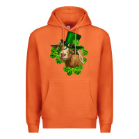 Carrot st. patrick's day goat clovers and leprechaun hat Premium Hoodie - RanaPortraitStore