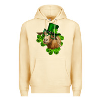Pina Colada st. patrick's day goat clovers and leprechaun hat Premium Hoodie - RanaPortraitStore