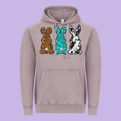 Western Happy Easter Peeps Vintage Hoodie Designed By Neo Western