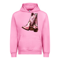 Fuchsia Pink Cowgirl boots Urban Hoodie - HowdyJamesFarm