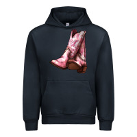Navy Cowgirl boots Urban Hoodie - HowdyJamesFarm