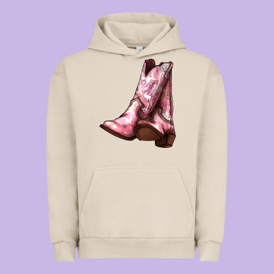 Cowgirl Boots Urban Hoodie Designed By Howdyjamesfarm