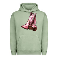 Pigment Oil Green Cowgirl boots Urban Hoodie - HowdyJamesFarm