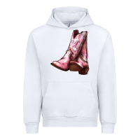 White Cowgirl boots Urban Hoodie - HowdyJamesFarm