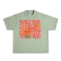 Oil Green orange leopard glitter Urban Heavy Tee - JahusDesignShop
