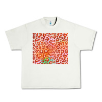 Pistachio orange leopard glitter Urban Heavy Tee - JahusDesignShop
