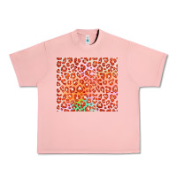 Salmon orange leopard glitter Urban Heavy Tee - JahusDesignShop