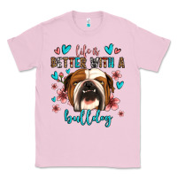 Bubblegum Pink life is better with a bulldog Classic Tee - Jasminsmagicworld