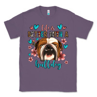 Lavender life is better with a bulldog Classic Tee - Jasminsmagicworld