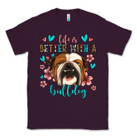 Plum life is better with a bulldog Classic Tee - Jasminsmagicworld