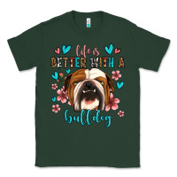 Sports Green life is better with a bulldog Classic Tee - Jasminsmagicworld