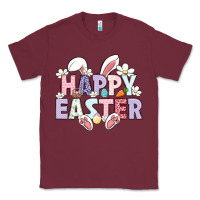 Burgundy happy easter Classic Tee - LillyAllenDesigns