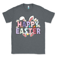Charcoal Heather happy easter Classic Tee - LillyAllenDesigns