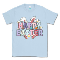 Dusty Blue happy easter Classic Tee - LillyAllenDesigns
