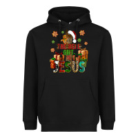 Black The real gift is Jesus Heavyweight Hoodie - NancyCooperArtShop