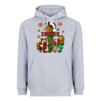 Heather Grey The real gift is Jesus Heavyweight Hoodie - NancyCooperArtShop