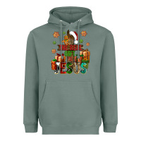 Sage The real gift is Jesus Heavyweight Hoodie - NancyCooperArtShop
