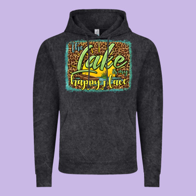 The Lake Is My Happy Place Vintage Hoodie Designed By Hra Design Shop
