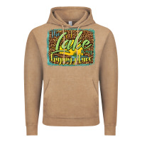 Vintage Coffee the lake is my happy place Vintage Hoodie - HRA Design Shop