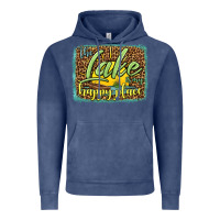 Vintage Denim the lake is my happy place Vintage Hoodie - HRA Design Shop