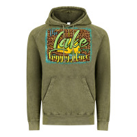 Vintage Olive the lake is my happy place Vintage Hoodie - HRA Design Shop
