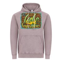 Vintage Zinc the lake is my happy place Vintage Hoodie - HRA Design Shop