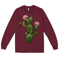 Burgundy cactus 2 Long Sleeve Tee - JahusDesignShop