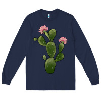 Navy cactus 2 Long Sleeve Tee - JahusDesignShop