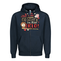 Navy that's my brother on that field  baseball Zipper Hoodie - MaliasSmallBusiness