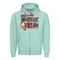 Seafoam that's my brother on that field  baseball Zipper Hoodie - MaliasSmallBusiness